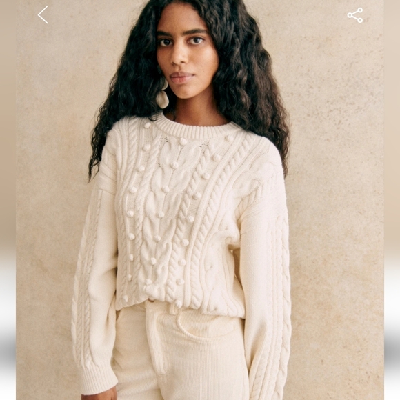 Sezane Cable Knit Sweater - Picture 6 of 6